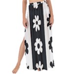 Black-and-white-flower-pattern-by-zebra-stripes-seamless-floral-for-printing-wall-textile-free-vecto Maxi Chiffon Tie-Up Sarong