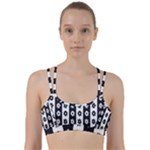 Black-and-white-flower-pattern-by-zebra-stripes-seamless-floral-for-printing-wall-textile-free-vecto Line Them Up Sports Bra