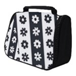 Black-and-white-flower-pattern-by-zebra-stripes-seamless-floral-for-printing-wall-textile-free-vecto Full Print Travel Pouch (Small)