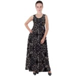 Cloth-3592974 Empire Waist Velour Maxi Dress