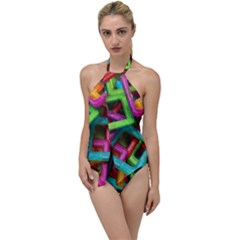 Construction-set Go With The Flow One Piece Swimsuit by nate14shop