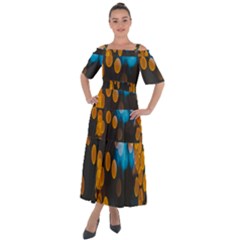 Desktop Shoulder Straps Boho Maxi Dress  by nate14shop