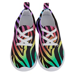 Rainbow Zebra Stripes Running Shoes by nate14shop