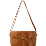Annual Rings Tree Wood Removable Strap Clutch Bag