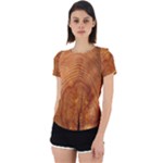 Annual Rings Tree Wood Back Cut Out Sport Tee