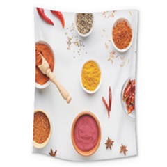 Masala Spices Food Large Tapestry by artworkshop