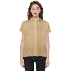 Paper Brown Short Sleeve Pocket Shirt by artworkshop