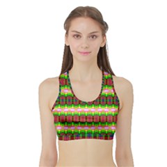 Extra Extra Terrestrial Sports Bra With Border by Thespacecampers