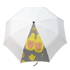 Avocado-yellow Folding Umbrellas by nate14shop