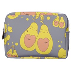 Avocado-yellow Make Up Pouch (medium) by nate14shop