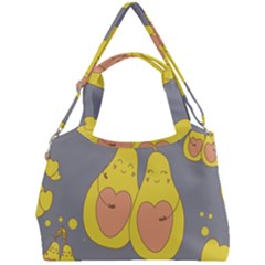 Avocado-yellow Double Compartment Shoulder Bag by nate14shop
