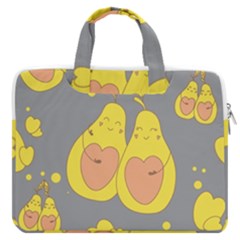 Avocado-yellow Macbook Pro 16  Double Pocket Laptop Bag  by nate14shop