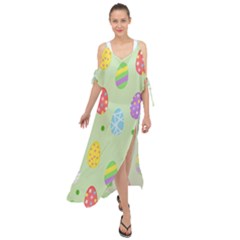 Eggs Maxi Chiffon Cover Up Dress by nate14shop