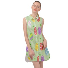 Eggs Sleeveless Shirt Dress by nate14shop