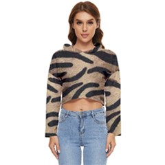 Tiger 001 Women s Lightweight Cropped Hoodie by nate14shop