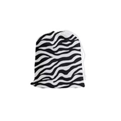 Tiger White-black 003 Jpg Drawstring Pouch (small) by nate14shop