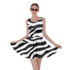 Tiger White-black 003 Jpg Skater Dress by nate14shop