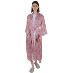 Flora Maxi Satin Kimono by nate14shop