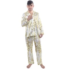 Star-of-david-001 Men s Long Sleeve Satin Pajamas Set by nate14shop