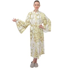Star-of-david-001 Maxi Velour Kimono by nate14shop