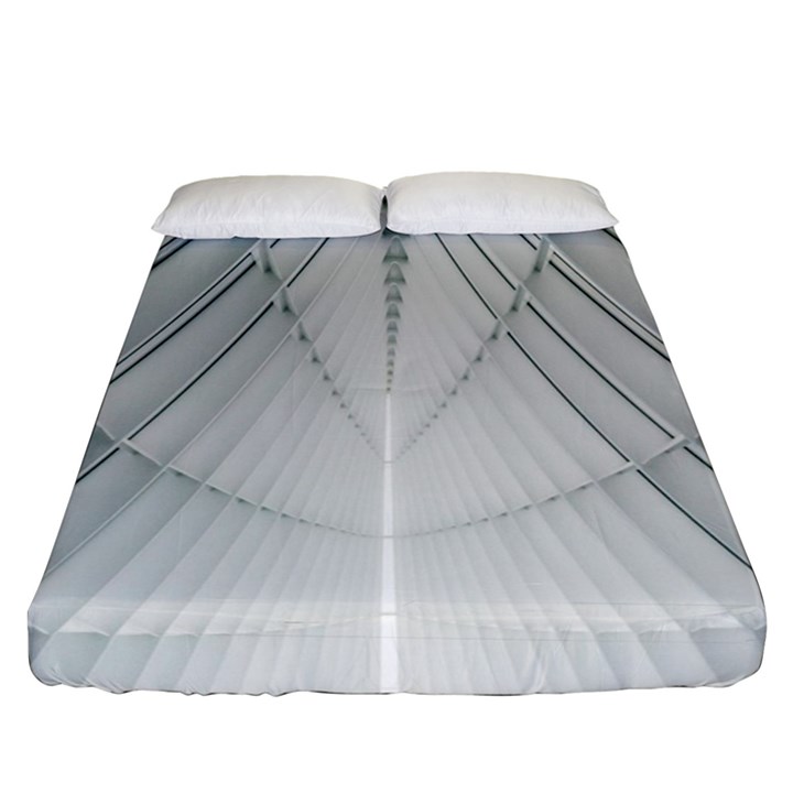 Architecture Building Fitted Sheet (Queen Size)