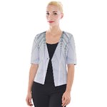 Architecture Building Cropped Button Cardigan