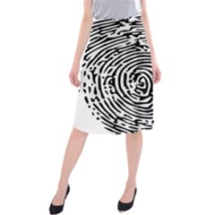 Fingerprint Midi Beach Skirt by artworkshop