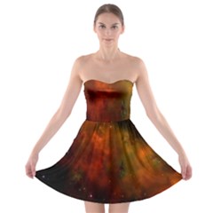Space Science Strapless Bra Top Dress by artworkshop