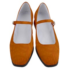 Orange Women s Mary Jane Shoes by nate14shop