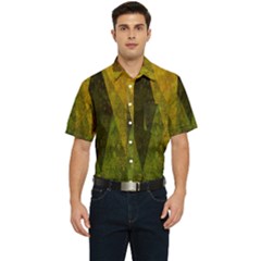 Rhomboid 001 Men s Short Sleeve Pocket Shirt 
