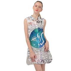 5 Seconds Of Summer Collage Quotes Sleeveless Shirt Dress by nate14shop