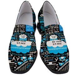 The Fault In Our Stars Collage Women s Chunky Heel Loafers by nate14shop