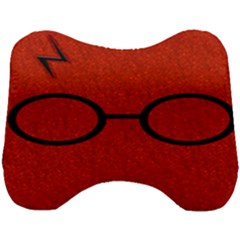 Harry Potter Glasses And Lightning Bolt Head Support Cushion by nate14shop