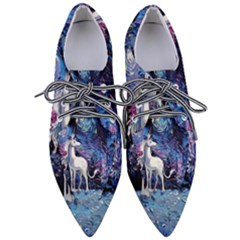 Unicorn Starry Night Pointed Oxford Shoes