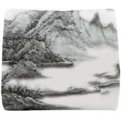 Ink-wash-painting-mountain-rolling-mountains Seat Cushion