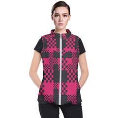 Cube-square-block-shape-creative Women s Puffer Vest by Amaryn4rt