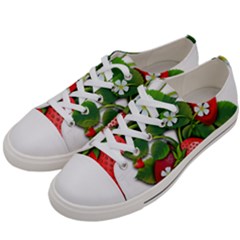 Strawberries-fruits-fruit-red Men s Low Top Canvas Sneakers by Jancukart