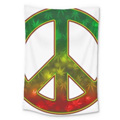 Peace-rastafarian Large Tapestry by Jancukart