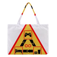 Gamer-geek-video-game-sign-fan Medium Tote Bag by Jancukart