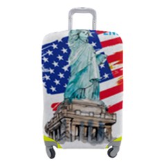 Statue Of Liberty Independence Day Poster Art Luggage Cover (small) by Jancukart