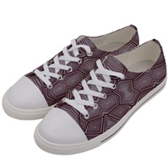 Abstract Pattern Geometric Backgrounds Men s Low Top Canvas Sneakers by Eskimos