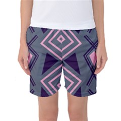 Abstract Pattern Geometric Backgrounds  Women s Basketball Shorts by Eskimos