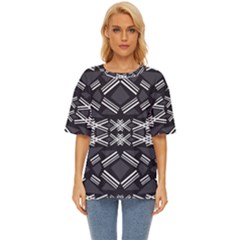 Abstract Pattern Geometric Backgrounds  Oversized Basic Tee by Eskimos