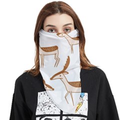 Cute Animal Deer Face Covering Bandana (triangle) by artworkshop