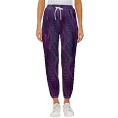 Feather Cropped Drawstring Pants by artworkshop