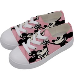 Baloon Love Mickey & Minnie Mouse Kids  Low Top Canvas Sneakers by nate14shop
