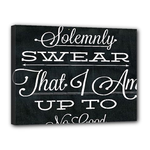 I Solemnly Swear Harry Potter Canvas 16  X 12  (stretched) by nate14shop