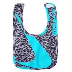 Just Do It Leopard Silver Baby Bib by nate14shop