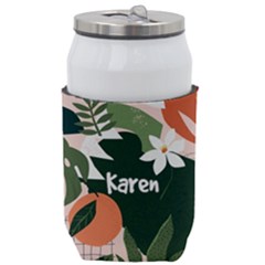 Tropical Polka Plants 2 Can Cooler