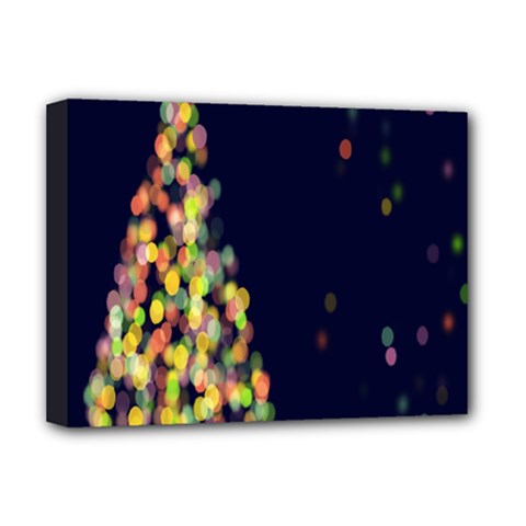 Abstract-christmas-tree Deluxe Canvas 16  X 12  (stretched)  by nate14shop